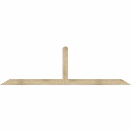 Ekena Millwork Portland Rough Sawn Timber Gable Bracket, Douglas Fir, 96"W x 28"H x 4"D x 4"F, 7/12 Pitch GBW096X28X0404POR00RDF